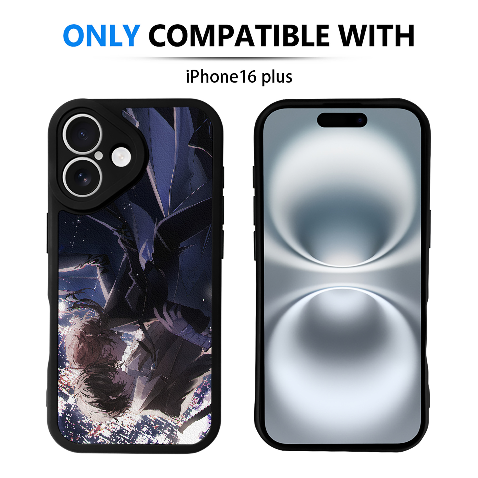 （画像用） 文豪ストレイドッグス Bungo Stray Dogs 【iPhone 16シリーズ対応】シリコンスマホケース（レザー調） 材質：シリコン